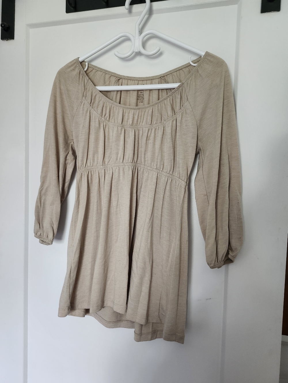 Flattering Princess Tunic With Deep Scoop Neck - Soft Cotton
